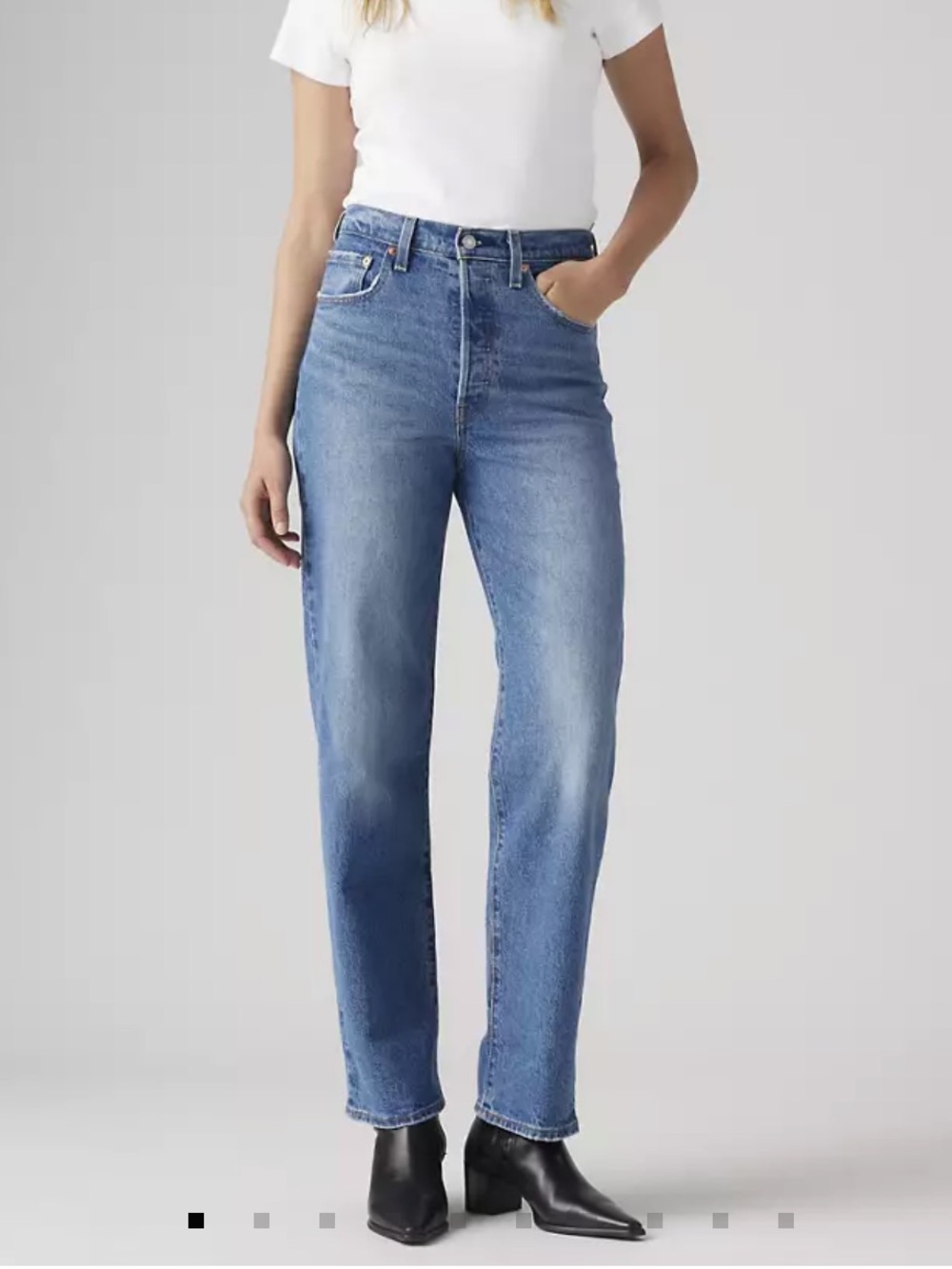 Levis Ribcage Straight Ankle Size 27